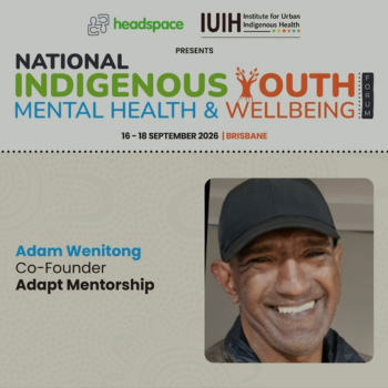 Speaker profile graphic for Adam Wenitong, Co-Founder of Adapt Mentorship.